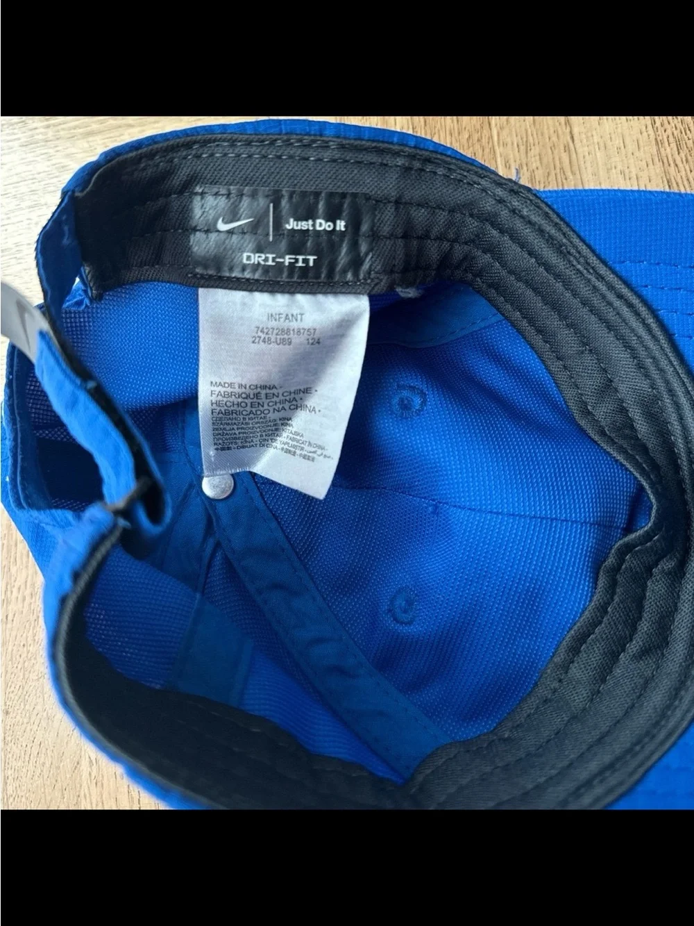 Infant Nike Dri-Fit Royal Blue Swish Cap